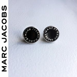 Marc By Marc Jacobs Enamel Logo Stud Earrings